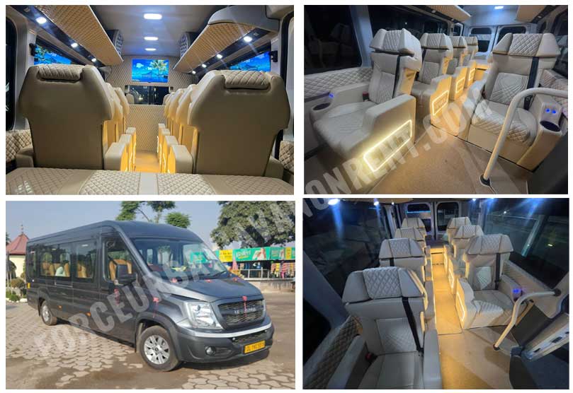 11 seater force urbania luxury van hire delhi